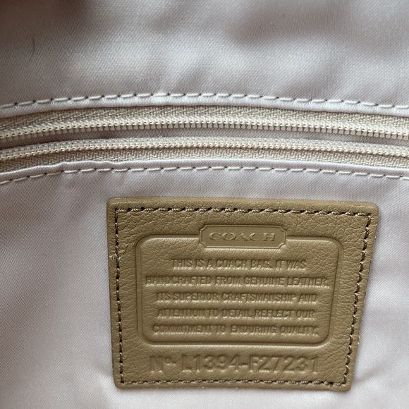 Coach Eva Satchel Schooler Bag - Beige Authentic. Crossbody - Picture 6 of 7